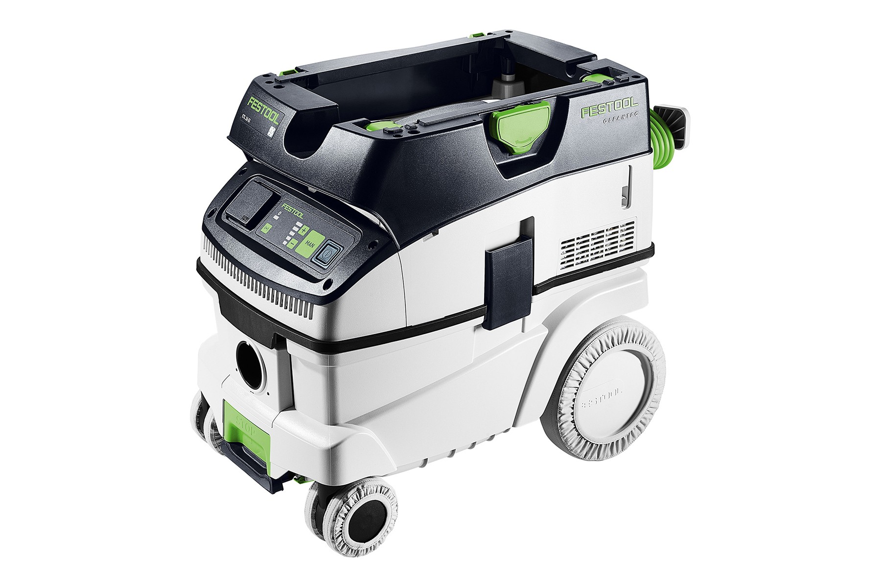 جارو برقی صنعتی فستول آلمان مدل Festool CLEANTEC CTL 26 E I-FLR | ظرفیت 26 لیتری | مجهز به فیلتر کلاس L و اتصال مستقیم به ابزار